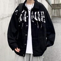 트릭커 페인팅 레터링 청자켓