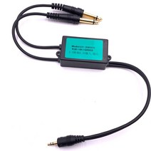 노이즈필터 전문 3.5-6.5 오디오 아이솔레이터 소음 필터 노트북 사운드 정적 공통 접지 전류 제거, 한개옵션0