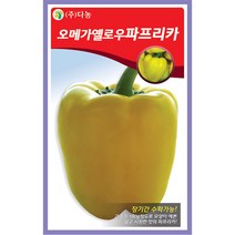 조생 풋호박 씨앗 30립 - 호박씨앗 조선호박 야채씨앗 채소씨앗 채소재배 종묘 종자 베란다 텃밭 씨 씨앗 오이 호박 방울토마토 수박 참, 23_다농_오메가 옐로우파프리카(10립)