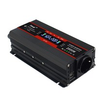 녹원(LVYUAN) 수정사인파 인버터 1200W~2000W 12V 24V 220V 60Hz 차량용 캠핑용 차박 캠핑 자동차 인버터, 블랙