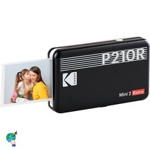 KODAK Mini 2 Retro 4PASS 휴대용 사진 프린터 8장 블랙, 상품선택