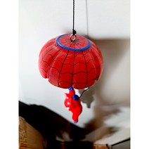 [소품팩토리]낙하산 타는 히어로 목각고양이인형 장식소품(B type) 카페장식품 키덜트, 배트맨 낙하산