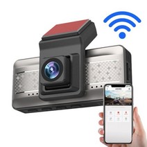 오토바이블랙박스 자전거용 자전거블랙박스 WIFI 대시 캠 자동차 DVR 카메라 풀 HD 1080P 드라이브 비디오 레코더 등록기 자동차 대시 보드 듀얼 대시캠 블랙 DVRs, 후면 카메라 없음_32G