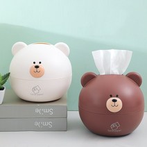 시우리빙 리퍼브상품 테드 두루마리 휴지케이스, 화이트, 1개