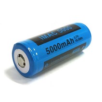 5000mAh 리튬이온 배터리 26650 3.7v 보호회로장착 KC인증