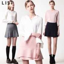 리스트 리스트(LIST) 클라라 플라운스 플레어 스커트 (택가격:108000원)
