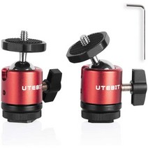 일본직발송 2. UTEBIT 카메라 자유 운대 + 핫 슈 미니 2점들이 14 나사 부착 슈 어댑터 360도 회전 소형, 상세 설명 참조0, 상세 설명 참조0, One Size_One Color