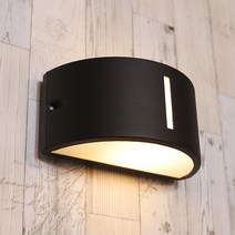 카베 호텔 벽등 타원 블랙(전구별매) 벽램프 벽에붙이는조명 침실벽등 led벽부등 주차장벽등 호텔벽등 led, 본상품선택