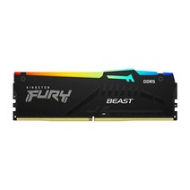 Kingston Fury 비스트 RGB 16GB 5200MT/s DDR5 CL40 DIMM 데스크탑 메모리(2개 키트) | 인텔 XMP 3.0 | 적외선 동기화 기술 | 오버클럭, 4800MT/s_8GB