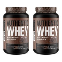 잭팩토리 어센틱 웨이 프로틴 파우더 드링크 믹스 초콜릿, 1035g, 2개