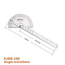 디지털각도기 표면조도 전자 각도계 측정 목공 도구 180 도 각도기 Goniometer 스테인레스 스틸 눈금자 금, 01 150