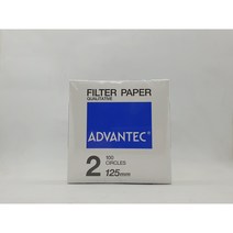 어드밴텍 정성여과지 No.2 125mm 1ea / Advantec제품