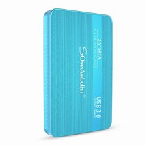 외장 하드 드라이브 2.5 휴대용 하드 드라이브 hd externo 1 tb 2 tb usb3.0 스토리지, 협력사, 하늘색, 500GB