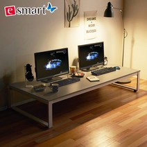좌식 2인용컴퓨터책상 1600x800, 카페애쉬-블랙다리