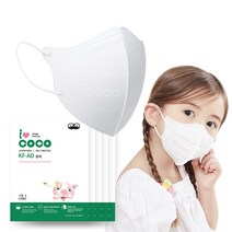 아이코코 비말 차단용 마스크 소형S KF-AD, 25매입, 1개, 화이트