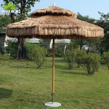 감성 밀짚 볏짚 파라솔 지푸라기 하와이 제주도 느낌 라탄 초가 오두막 정원 전원주택 야외 놀이공원 그늘, 단일사이즈, A 파라솔