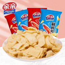 kirahosi 키라호시 중국식품 키스 신선한 새우 조각 80G * 4 팩 새우 스트립 큰 가방 사무실 간식 인터넷 연예인 스낵 레저 음식 보딩 전체 상자 B16B77, 보여진 바와 같이, 80G신선한새우조각(2팩원래맛과2팩바베큐)