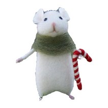 핫토이 산타 랜덤 귀칼 피규어 피규어제작 Halloween Mouse with A Pumpkin Handmade Needle Felted for Kid Christmas Gift, [04] 4