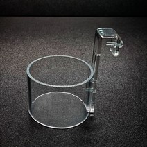브라인쉬림프 급여기 원형 걸이식 높이조절식 원형 브라인 쉬림프 급여통 급여기, 대(지름 7cm/높이 5cm), 높이 조절식