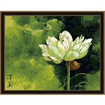 DIY 그리기 페인팅 명화 연꽃연가 40X50 그림 그리기 집콕 방콕 어른용 나혼자산다 혼취 혼산 취미생활 추천, 단품