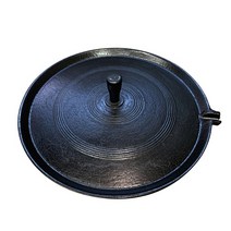 국내산 청주금속주물 길들인 무쇠솥뚜껑 무쇠삼겹살 불판 고기판 양면 프라이팬 전골 미니 무쇠팬, 01 무쇠 솥뚜껑불판50cm