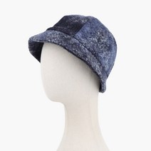 [비다즐] 안나 울 벙거지모자 버킷햇 겨울모자 기계자수 고급여성모자 여성벙거지모자 비니 모자 항암모자 중년여성모자