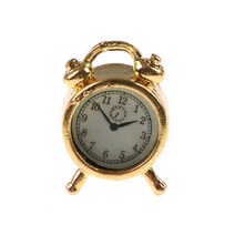 미니어처택배상자 1:12 Wall Clock Doll House Miniaturas Home Decor Accessories Toy Pretend Play Furni, 04 4