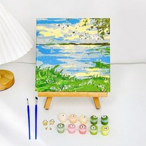 그림 숫자 아트 초보자로 홈 장식 빈 색칠 키트 DIY 유화 용품 손으로 그린 공예, [03] C
