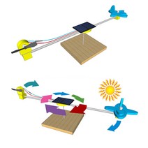 과학교구 태양전지 풍력이용 회전비행기 키트 동력전달 친환경 관찰학습 사이언스 KIT, 1인용