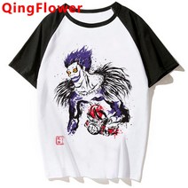 남성 일본 애니메이션 데스노트 티셔츠 카와이 만화 표백제 이치고 그래픽 티 미사 여름 상의 남녀공용
