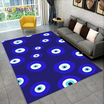 Nazar Evil Eye Tree of Life 영역 러그 가정용 카펫 거실 침실 소파 도어매트 주방 장식 어린이 놀이 미끄럼 방지 바닥 매트, 52.40x60cm15x23in - 25