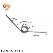 용수철 스프링 FIE 스테인레스 스틸 비틀림 커스텀 2.0mm206358, Spring Steel, 4pcs, 1개