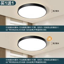 Led 천장 조명 현대적인 미니멀리스트 분위기 거실 헤드 라이트 발코니 마스터 침실 샹들리에 Daquan 2022 새로운 스타일, 24 - 블랙 라운드 40cm 화이트