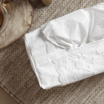 벨라이프 화이트 레이스 티슈커버