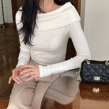 [디아미뇽] 니드 오프숄더 긴팔티