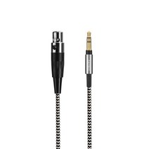 나일론 오디오 케이블 Beyerdynamic DT1990 PRO DT1770 DT 700 Pro X 900 헤드폰, 01 Black White stripes, 03 6.5ft