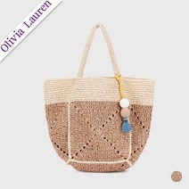 올리비아로렌 올리비아로렌 스퀘어모티브 토트지사백 VYCUBXM5111