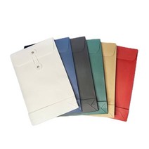 6컬러 크라프트 클래식 A5 단추 서류봉투, 세로검