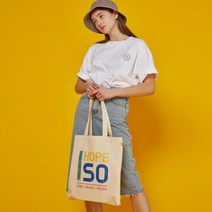 아이홉소 코튼 프린팅 에코백