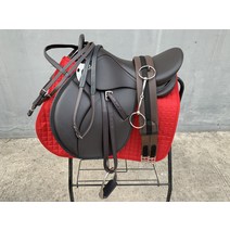 고급 승마 용품 하네스 소가죽 말 안장 전체 세트 말타기 싱글라이프 취미 용품 망아지, 브라운 8 종 세트