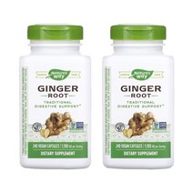 네이쳐스웨이 생강 뿌리 550mg 베지테리안 캡슐 글루텐 프리 비건, 240개입, 2개, 240정
