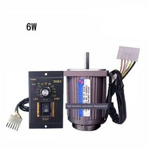 AC 단상 감속 감속기 기어드 스태핑 모터 6w ac220v 1400rpm 단상 ac 고속 모터 가역 조정 가능한 속도 + 속도 거버너 호환, 없음
