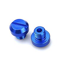 KTM 혼다 야마하 가와사키 스즈키용 오토바이 미러 홀 플러그 나사 시계 방향으로 M10 x 1.25 자동차 액, 03 2Pcs Blue