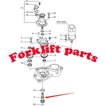전동지게차 Nichiyu FBT10/15/18-75 OEM 14200-13240 용 전기 지게차 부품 스티어링 기어, 한개옵션0