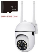 업소용CCTV 매장CCTV 5MP 5G IP 카메라 와이파이 HD 4X 줌 실내 PTZ 컬러 나이트 비전 Ai 인간 감지 보안 CCTV YCC365/YIIOT 앱, 5MP Add 32G_KR | 미국 플러그