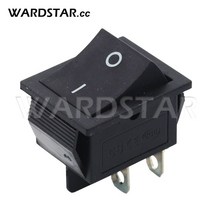 KCD4 래칭 로커 스위치 ON-OFF 4 핀 2 전기 장비 I/O 조명 포함 16A 250VAC/20A, 06 Black 4P