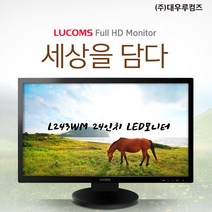 중고 24인치 루컴즈 L243WM LED 인강 업무용 듀얼모니터, 엘지 22인지LED모니터