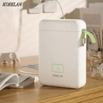 블루투스 스마트 HP2 라벨 프린터 무선 감열식 네임스티커 QR코드 바코드 메이커+라벨지 1개