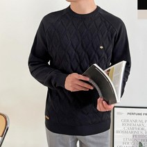 겨울 데일리 심플 라운드넥 탄탄 니트 남친룩 봄가을준비 남성기본옷 댄디룩 데이트패션