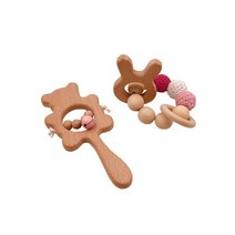 아기 체육관 신생아 유아 놀이 놀이방 매트 베이비 장난감 음악 딸랑이 만화 나무 구슬 팔찌 설치류 씹는 몬테소리 Teether 선물, [08] B4